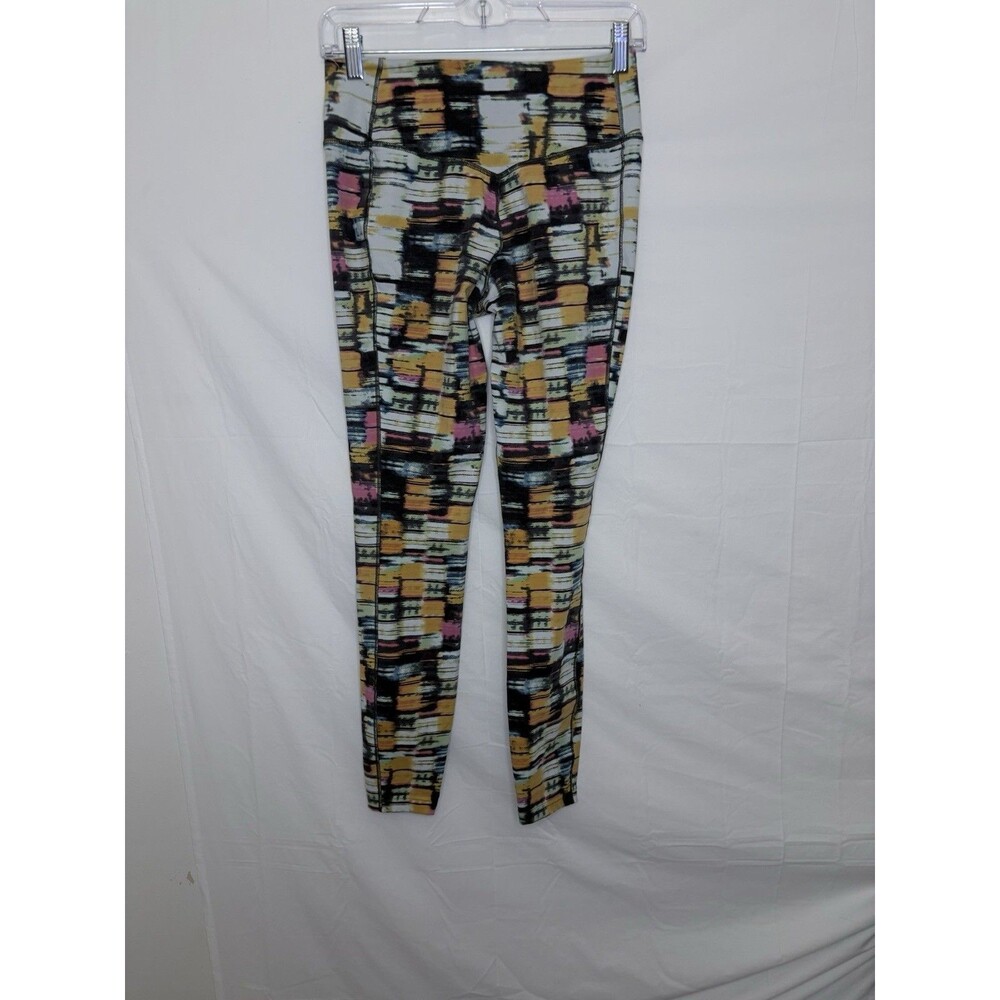 Nike Dri-Fit Leggings Women’s M Black White Abstract Print Athletic Pants